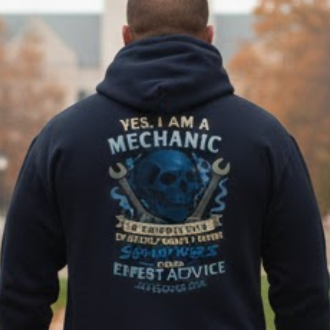Mechanic Skull Hoodie - Yes I Am A Mechanic Expert Advice