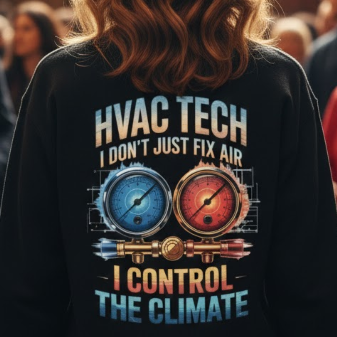 HVAC Tech I Control The Climate Apparel - HVAC Tech Premium Sweatshirt