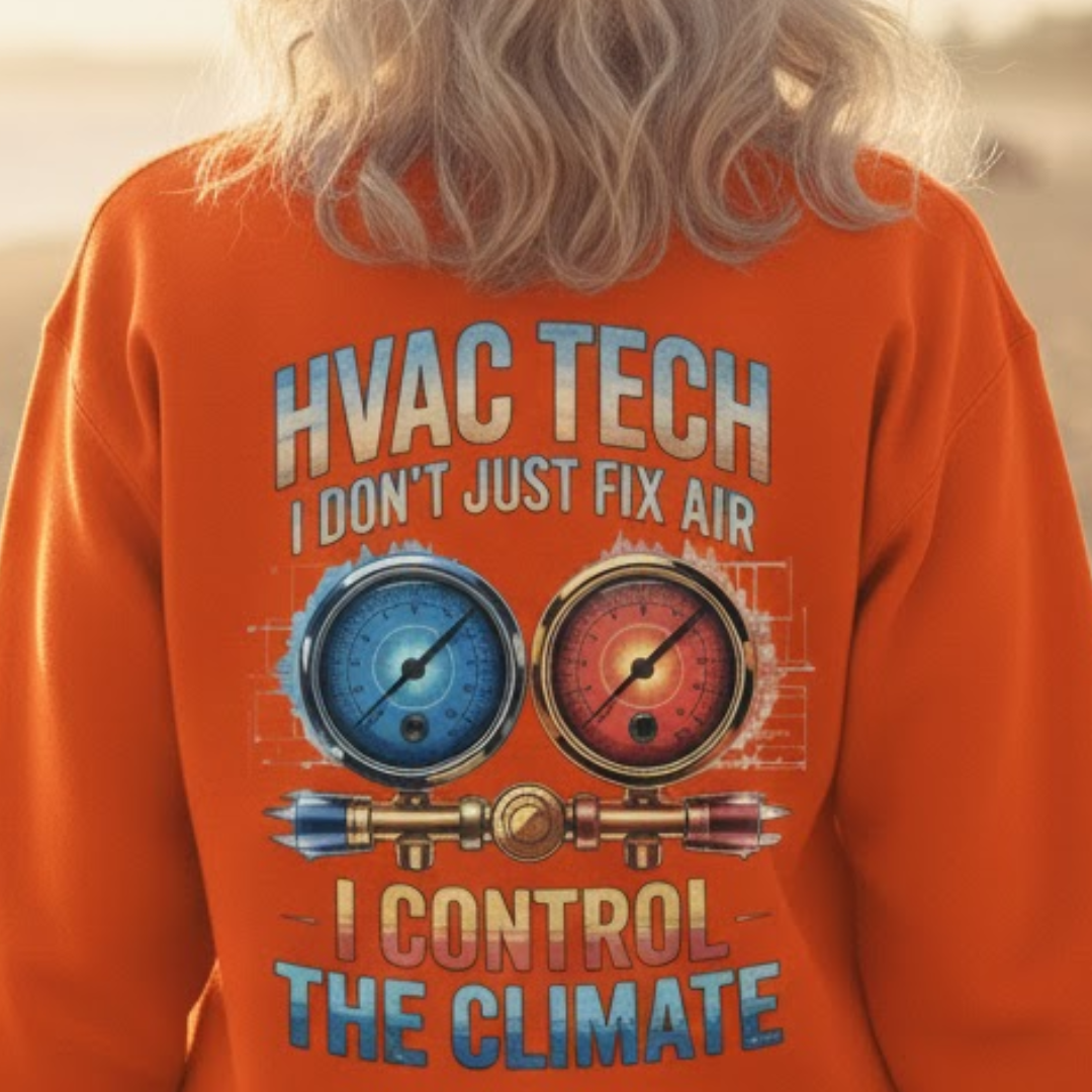 HVAC Tech I Control The Climate Apparel - HVAC Tech Premium Sweatshirt