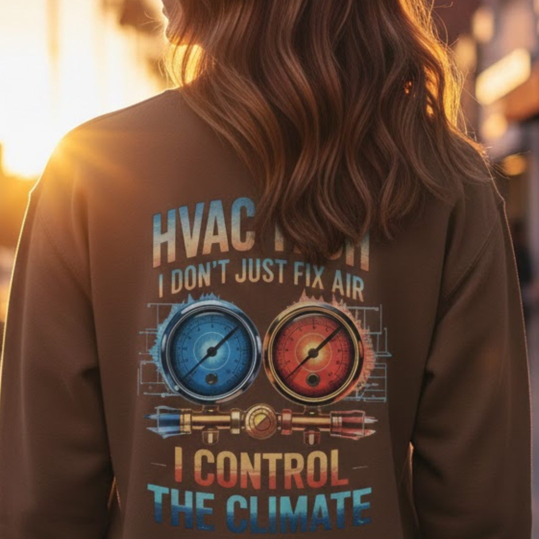 HVAC Tech I Control The Climate Apparel - HVAC Tech Premium Sweatshirt