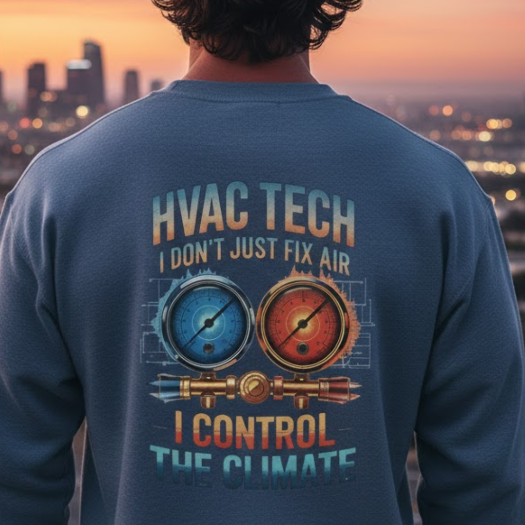 HVAC Tech I Control The Climate Apparel - HVAC Tech Premium Sweatshirt
