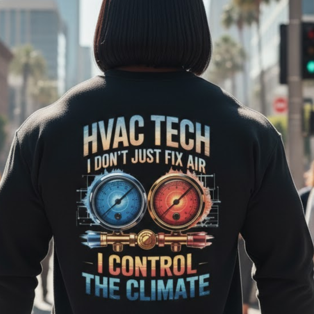 HVAC Tech I Control The Climate Apparel - HVAC Tech Premium Sweatshirt