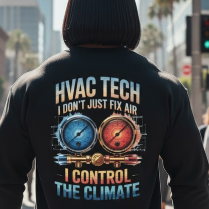 HVAC Tech I Control The Climate Apparel - HVAC Tech Premium Sweatshirt