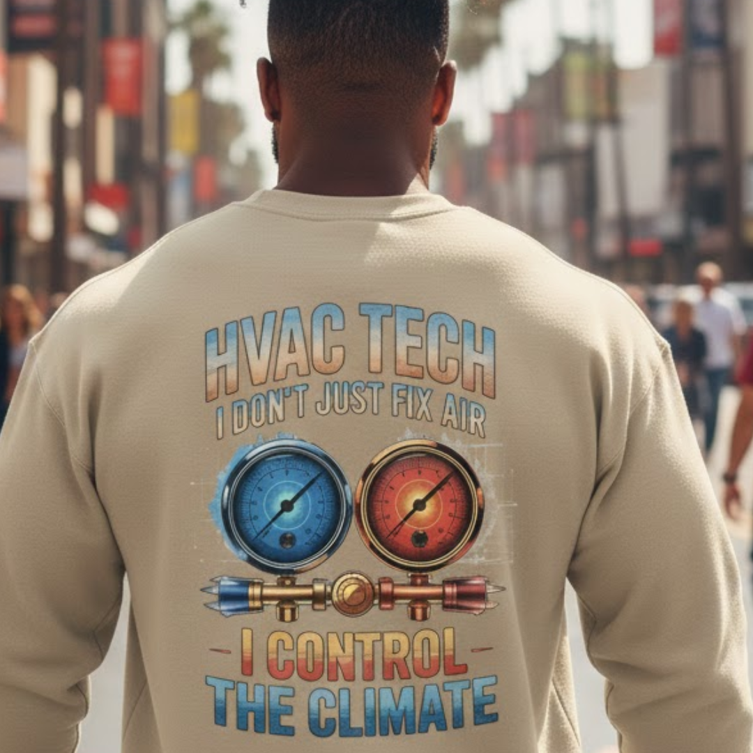 HVAC Tech I Control The Climate Apparel - HVAC Tech Premium Sweatshirt