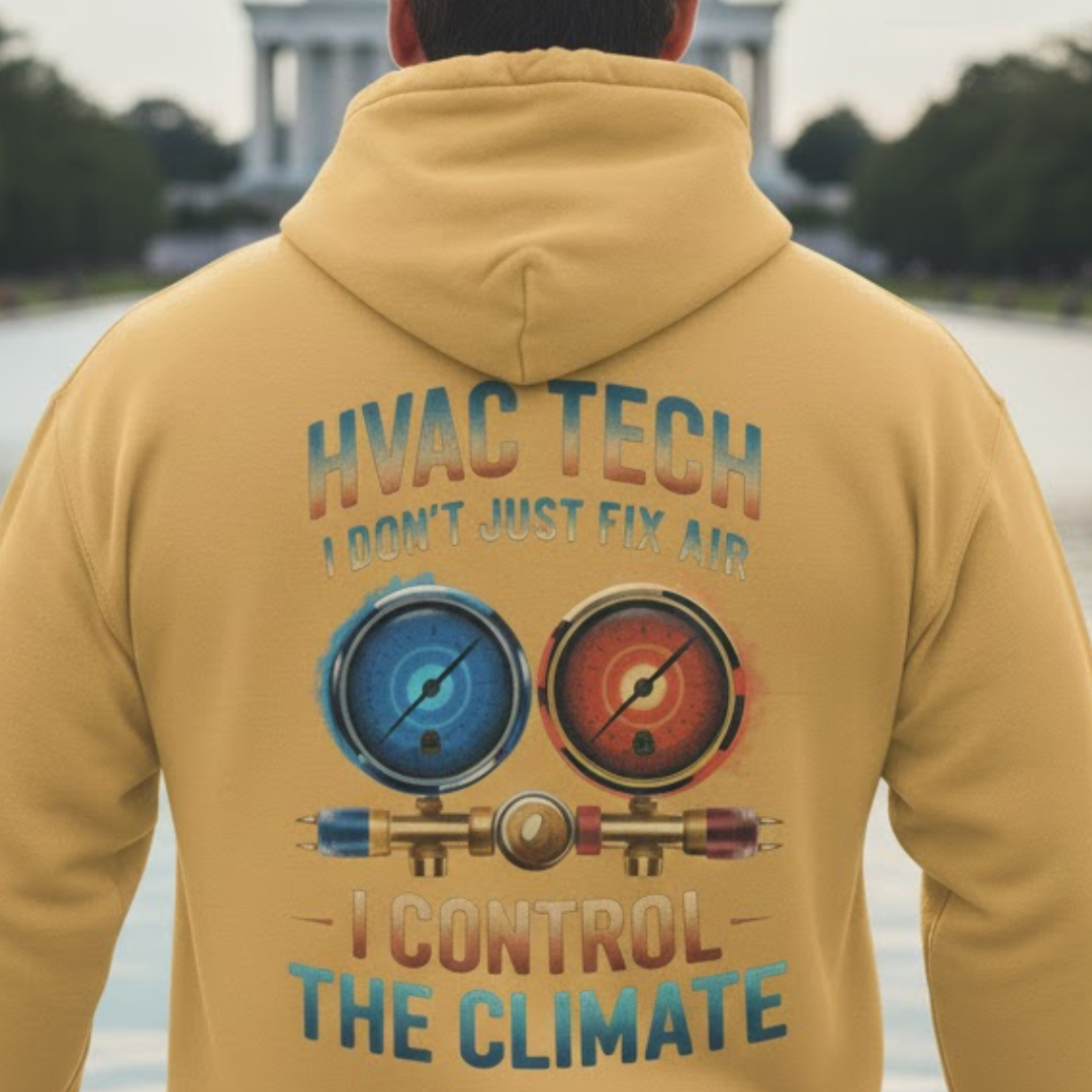 HVAC Tech I Control The Climate Apparel - HVAC Tech Hoodie